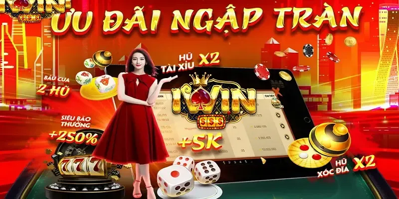Banner khuyến mãi thể thao của 77 Win với hình ảnh tiền thưởng và cúp vàng